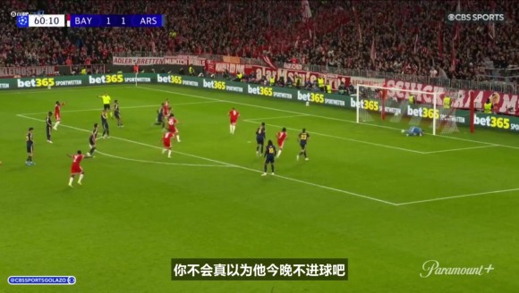 值得金球奖吗❓️国外解说盛赞凯恩vs阿森纳：根本没人拦得住他